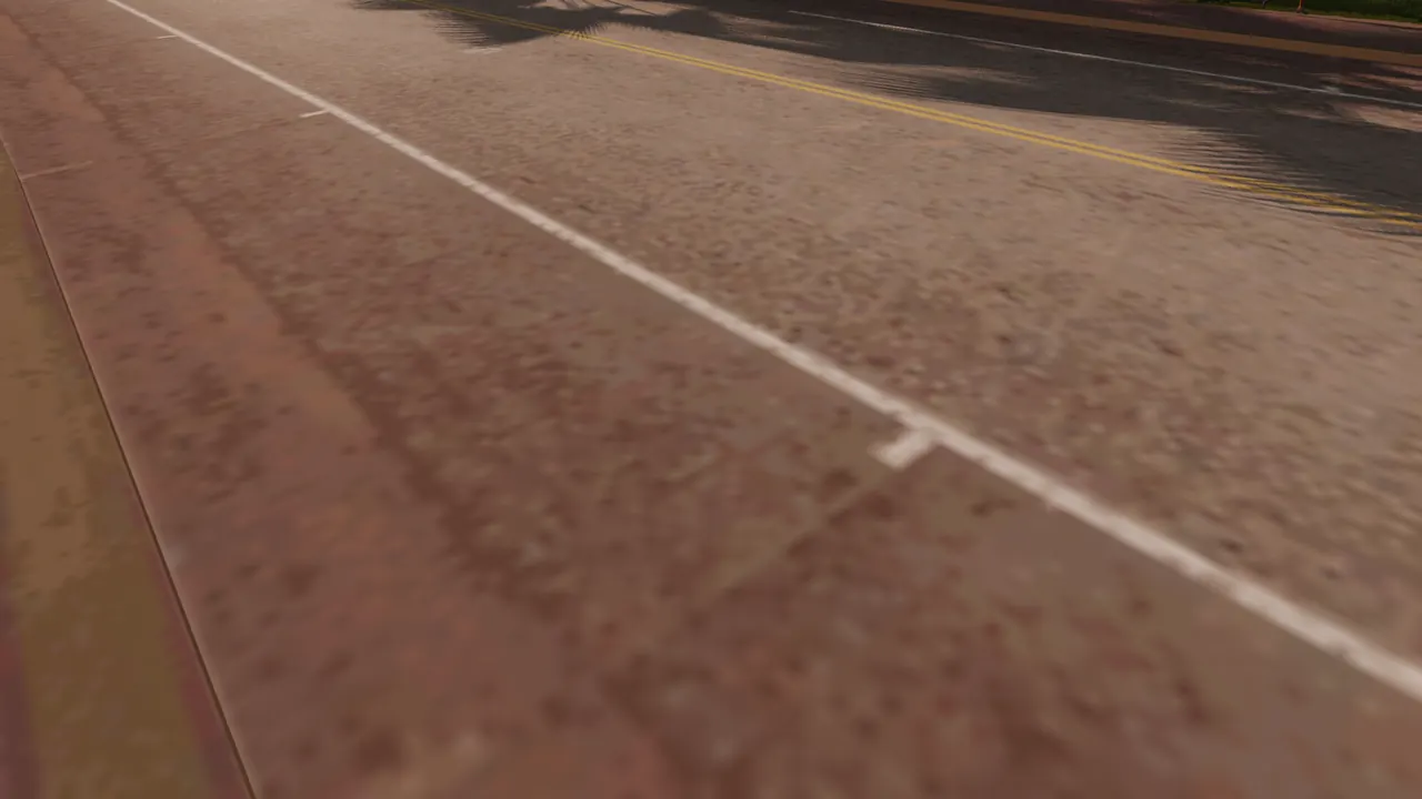 Road and pavement with the game's original textures